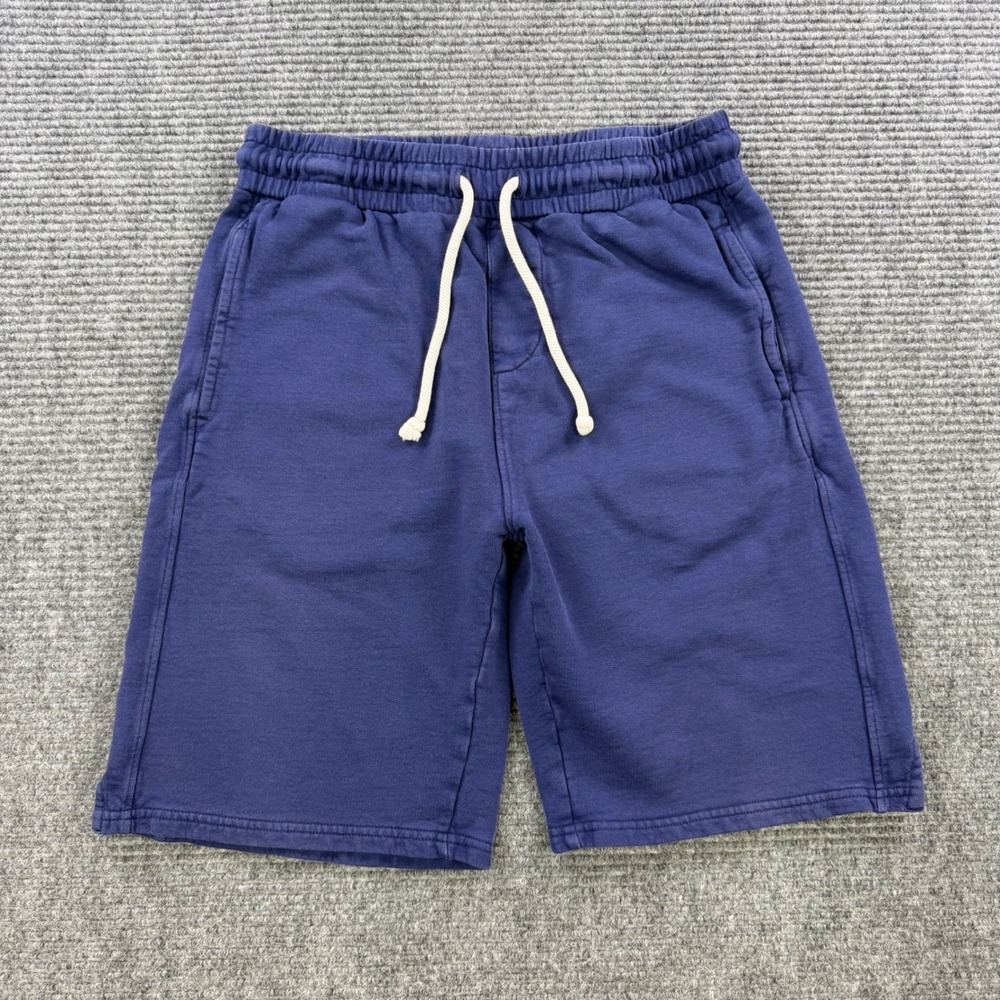 Pact Navy Blue Organic Cotton French Terry Sweat Shorts Mens Medium Comfort Warm